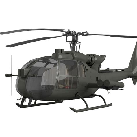 Gazelle Warrior Helicopter 3d Model