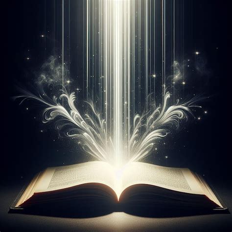 Premium AI Image | Ray of light is emerging from an open book Ai generated art