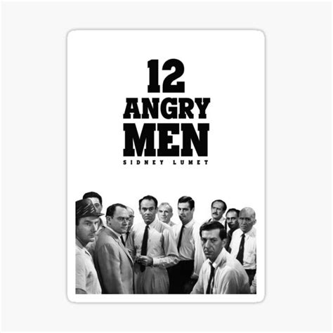 "12 Angry Men movie poster" Sticker for Sale by Genlon | Redbubble