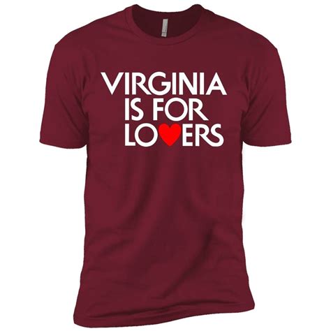 Virginia Is For Lovers T-Shirt - T-Shirt - Cardinal | Shirts, T shirt ...