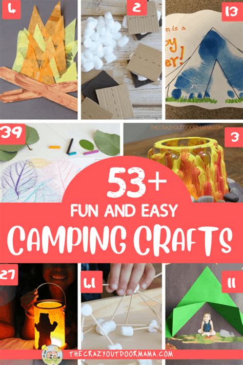 51 Funnest Camping Crafts for Kids of All Ages! – The Crazy Outdoor Mama