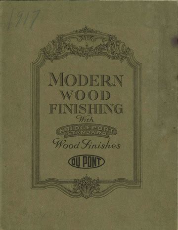 Modern Wood Finishes with Bridgeport Standard Wood Finishes : E. I. DuPont de Nemours & Co. Inc ...
