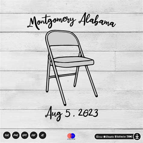 Montgomery Alabama boat fight riverboat brawl folding chair SVG PNG EPS ...