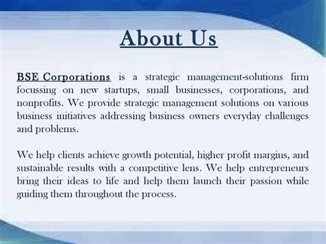 BSE Corporations-Management Consulting Services by bsecorporations - Issuu