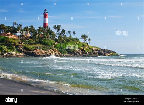 Lighthouse Beach, Kovalam, Kerala, India Stock Photo - Alamy