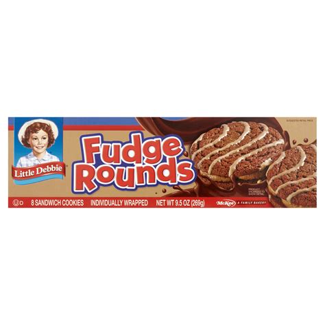 Little Debbie Chocolate Fudge Rounds Sandwich Cookies, 8ct - Walmart.com