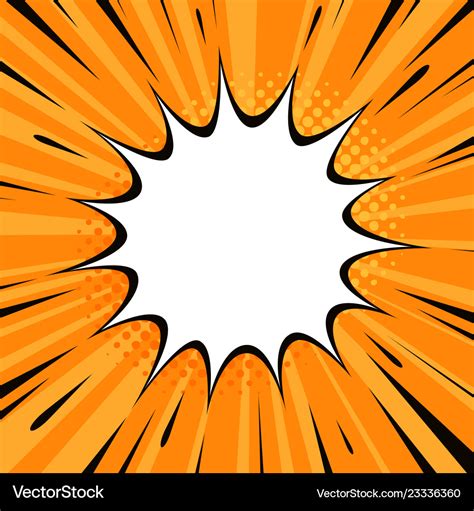 Comic explosion pop art retro comic style Vector Image