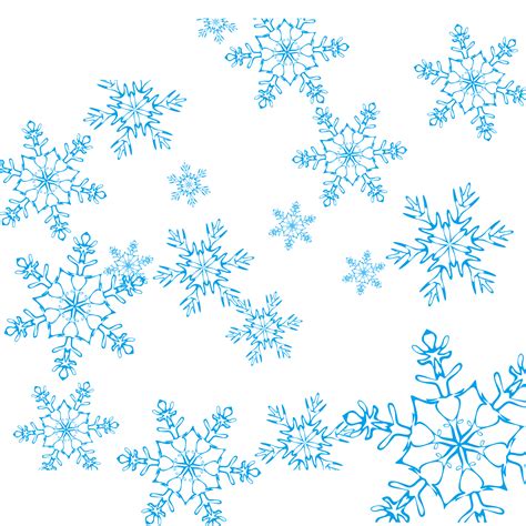 simple blue snowflakes Full Hd Png