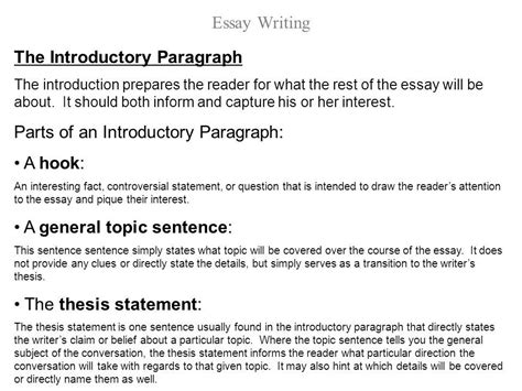 Introduction Paragraph