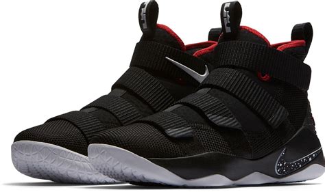 Nike Felt Zoom Lebron Soldier Xi Basketball Shoes in Black/White (Black) for Men - Lyst