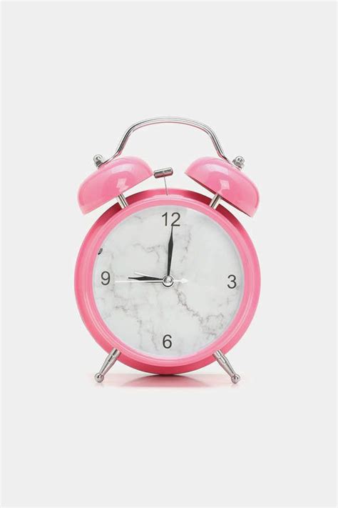 Ardene Classic Alarm Clock | Pink clocks, Alarm clock, Clock