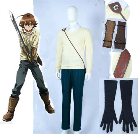 Free Shipping Akame ga Kill! Night Raid Tatsumi Cosplay Costume gift gloves and scabbard on ...