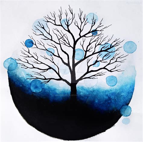 Blue tree by jointshadow on DeviantArt