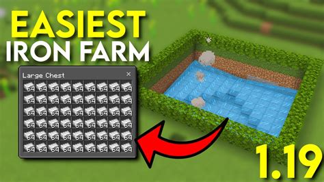 Best EASY Iron Farm Minecraft 1.20! Minecraft Bedrock - YouTube