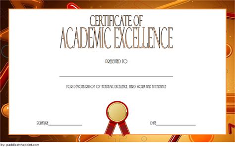 Certificate Of Recognition For Academic Excellence Template Pertaining ...