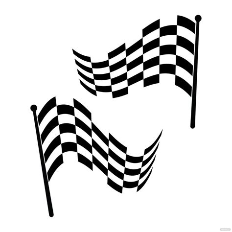 Checkered Flag Ribbon Vector in Illustrator, SVG, JPG, EPS, PNG - Download | Template.net