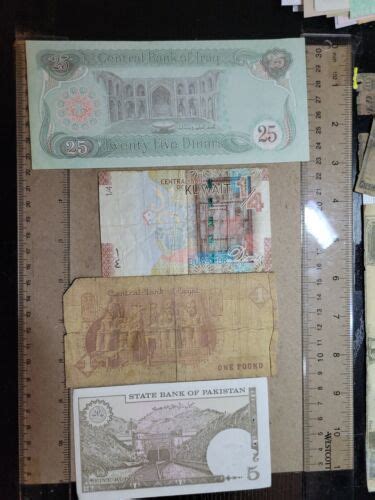 🌎 Arabian Arabic Countries assortment of 12 old Banknotes 022823-9 ...