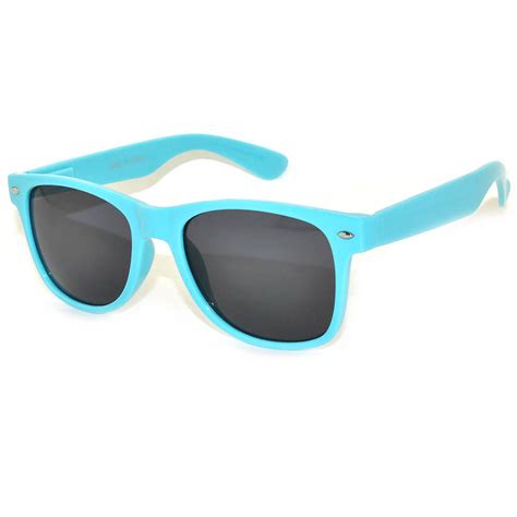 OWL ® Eyewear Retro Sunglasses Smoke Lens Light Blue Frame (One Pair ...