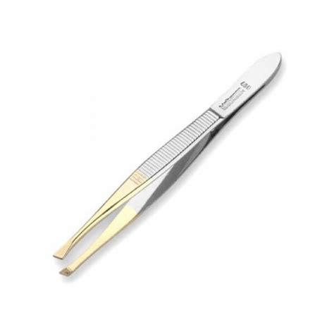 Tweezer Slant Tip – Silver – SA Beauty Distributors