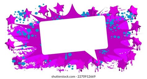 Speech Bubble Graffiti Background Abstract Modern Stock Vector (Royalty ...