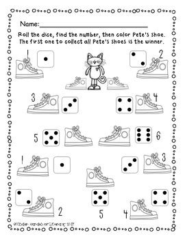 Pete the Cat Math-Graphing, Sorting, and Numbers by Kinder-Garden of Literacy