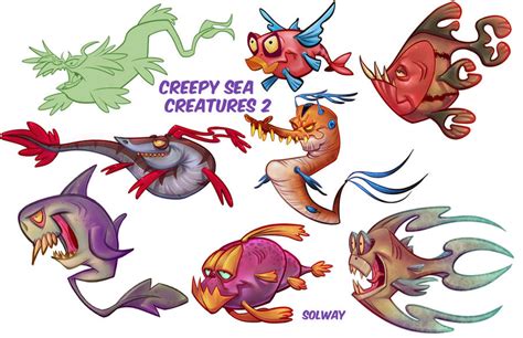 Creepy Sea Creatures 2 by Kravenous on DeviantArt