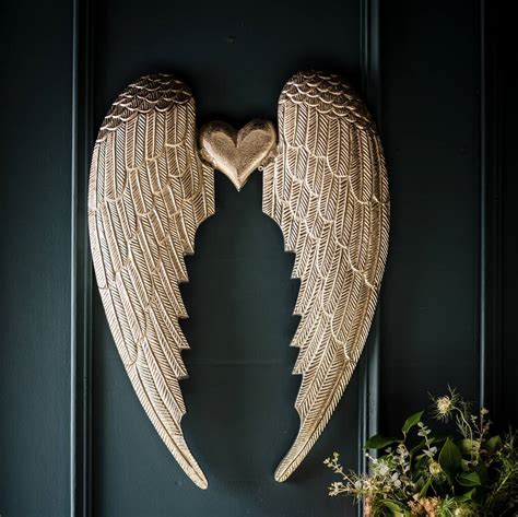 Silver Angel Wings Wall Decoration By Marquis & Dawe | notonthehighstreet.com