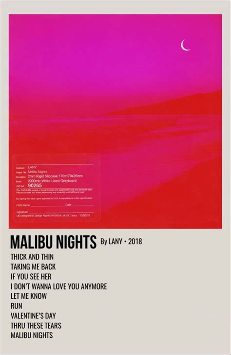 malibu nights | Music poster design, Lany band wallpaper, Vintage ...