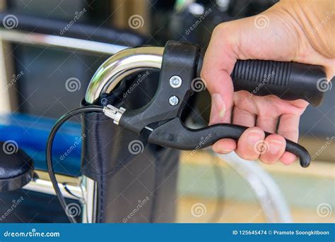 Brake system of wheelchair stock photo. Image of frame - 125645474