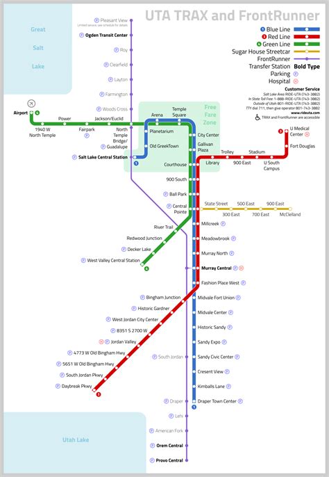 Salt Lake City Transit Map