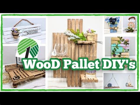 Dollar Tree DIY Projects [7 CREATIVE WAYS TO USE MINI PALLETS] - YouTube