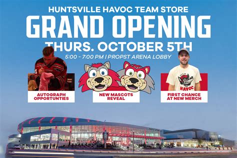 Havoc Announce Grand Opening | Huntsville Havoc