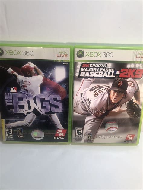 Major League Baseball 2K9 MLB Xbox 360 COMPLETE Xbox 360 The Bigs 2K ...