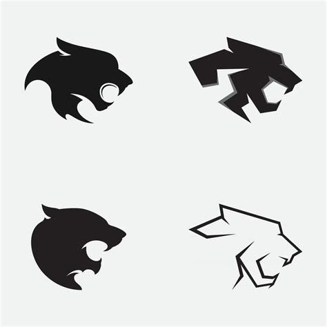 Panther logo vector on a white background 2652696 Vector Art at Vecteezy