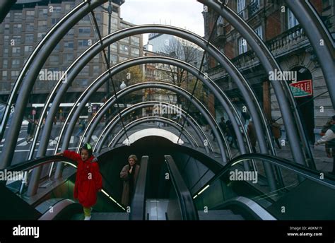 Entrance to a metro station in bilbao hi-res stock photography and ...