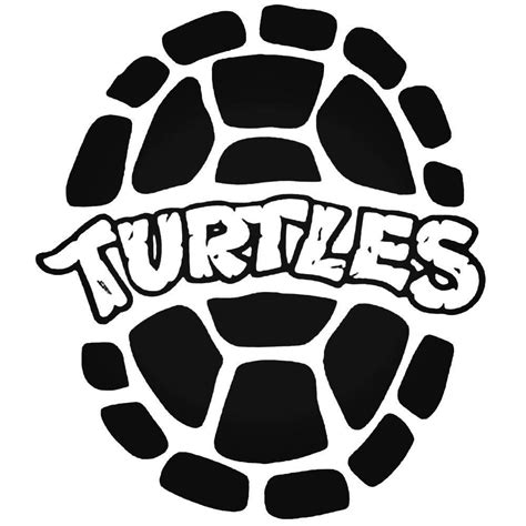 Teenage Mutant Ninja Turtles Black and White Logo