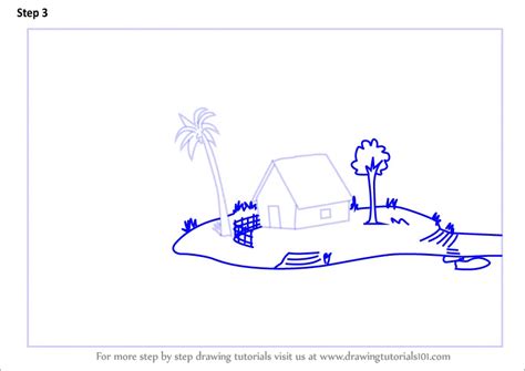 How to Draw an Island Scenery (Other Places) Step by Step ...