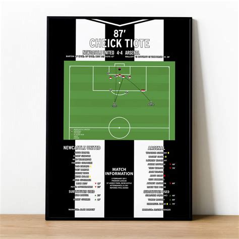 Cheick Tiote Premier League 2011 Newcastle Print By Iconic Sporting Highlights