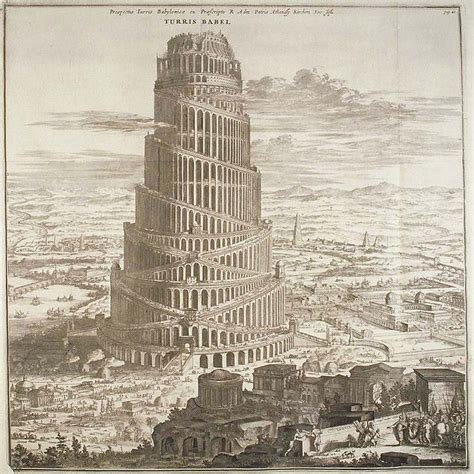 Babel Tower, Babylon. | Tower of babel, Tower, Architecture drawing