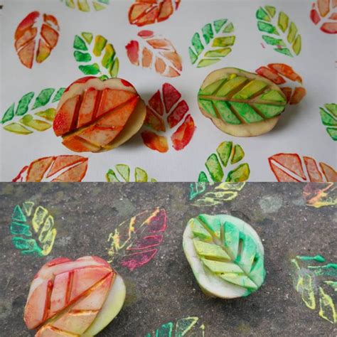 Halloween potato print ideas | Potato print, Painting for kids, Painted pumpkins