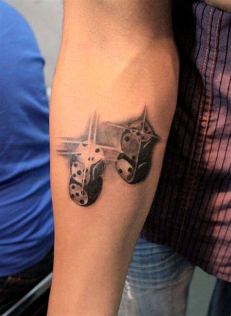 35 Awesome Dice Tattoo Designs with Cards - Trending Tattoo