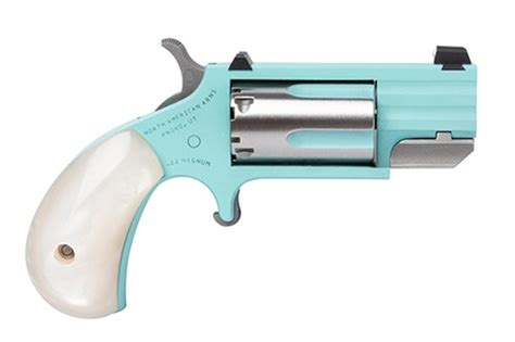 North American Arms NAA Pug 22mag 1" Heavy Barrel Turquoise Cerakote ...