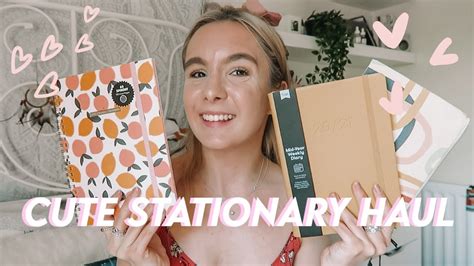 cute stationery haul for uni (i didn't need any of this) - YouTube