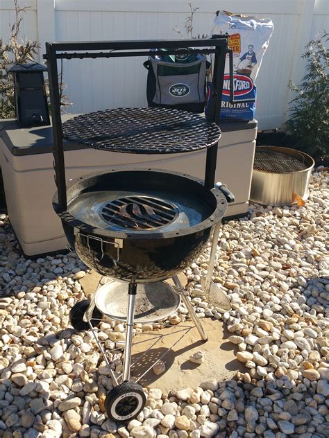 Weber Grill with Arte Flame insert and Santa Maria style grill ...