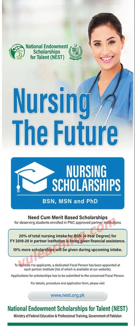 NEST Nursing Scholarships 2021 Need Cum Merit Based Scholarships BSN ...