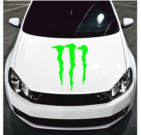 Monster Energy Hood Decal, Monster Energy Car Decal, Monster Energy Hood Sticker | Monster ...