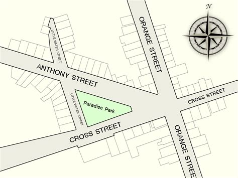 A Wikipedian's map of Five Points "circa 1850" showing immediate area buildings. (Old Brewery is ...