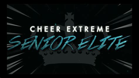 Cheer Extreme Senior Elite 2017-18 - YouTube