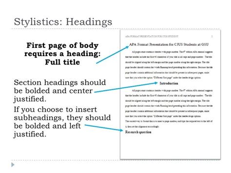 Apa Style Subheadings Example / Subheadings subheadings are often a little longer than headings ...