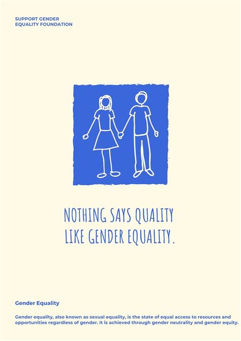 Customize 15+ Gender Equality Posters Templates Online - Canva